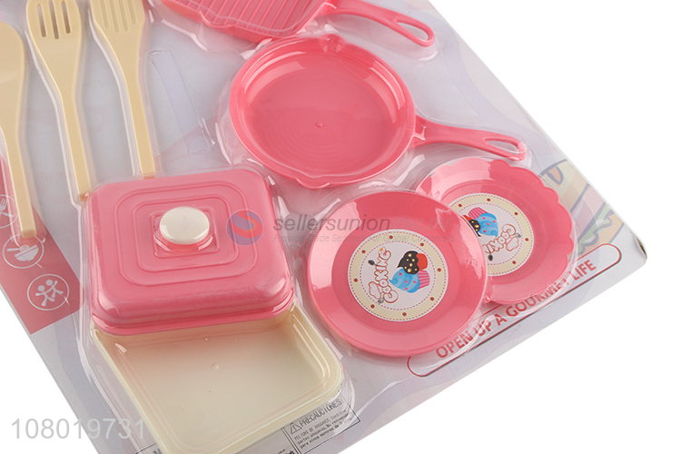Factory supply kitchen toys pretend play toys utensil pan dish toy