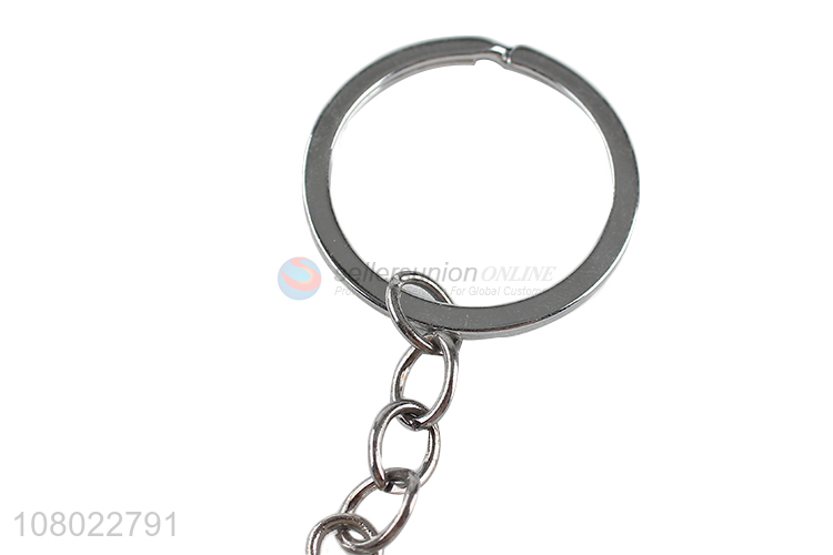 New hot sale epoxy zinc alloy metal keychains enameled key chain keyring