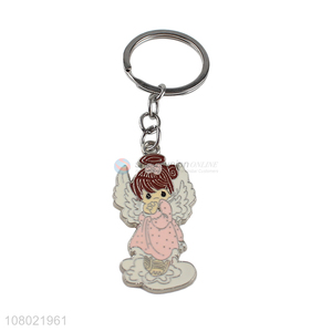 China supplier adorable metal keychain enamel key chain promotional gift