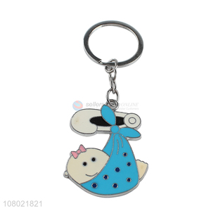 Popular product metal keychain enamel key chain promotional small gift