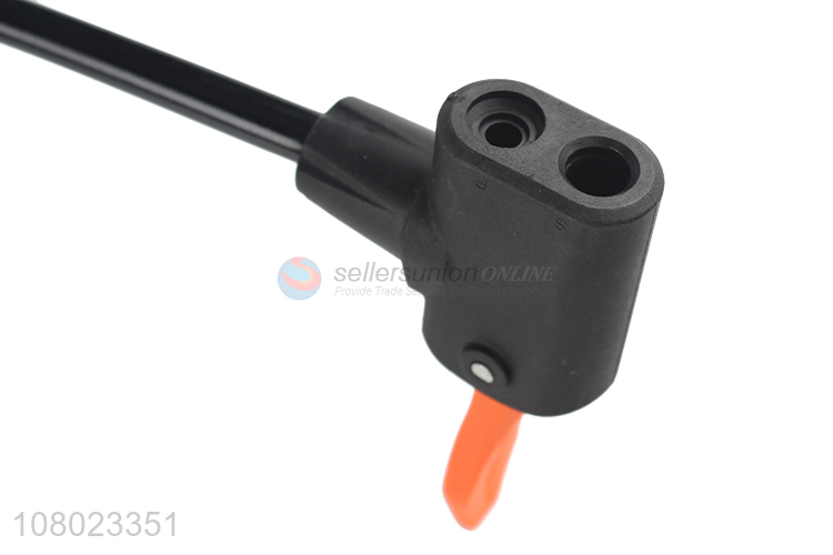 Good quality balck stainless steel manual inflator for bicycle