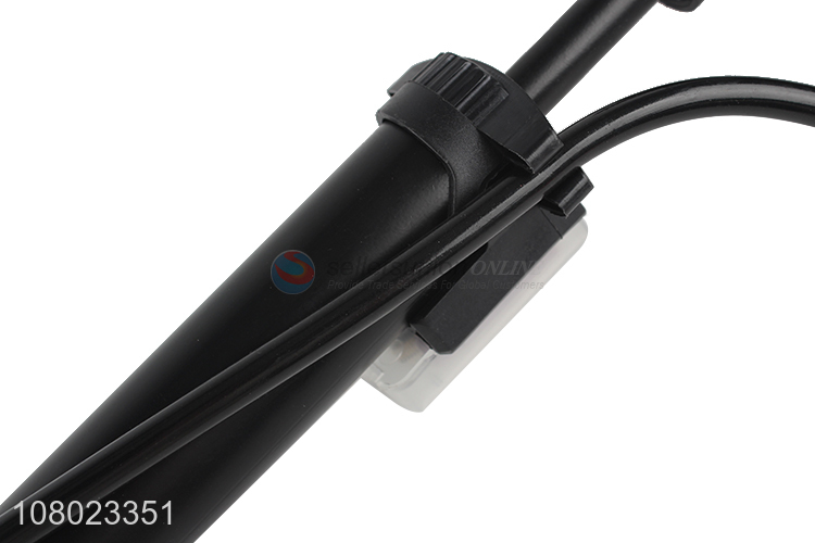 Good quality balck stainless steel manual inflator for bicycle