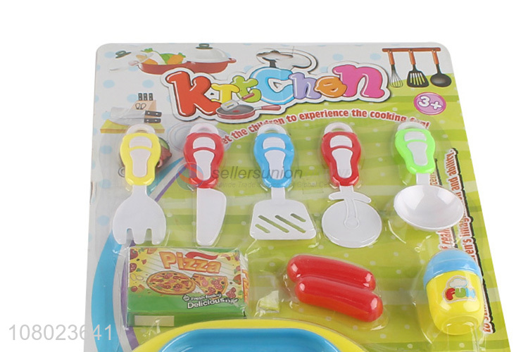 Hot sale plastic children kitchen tableware toys for gifts