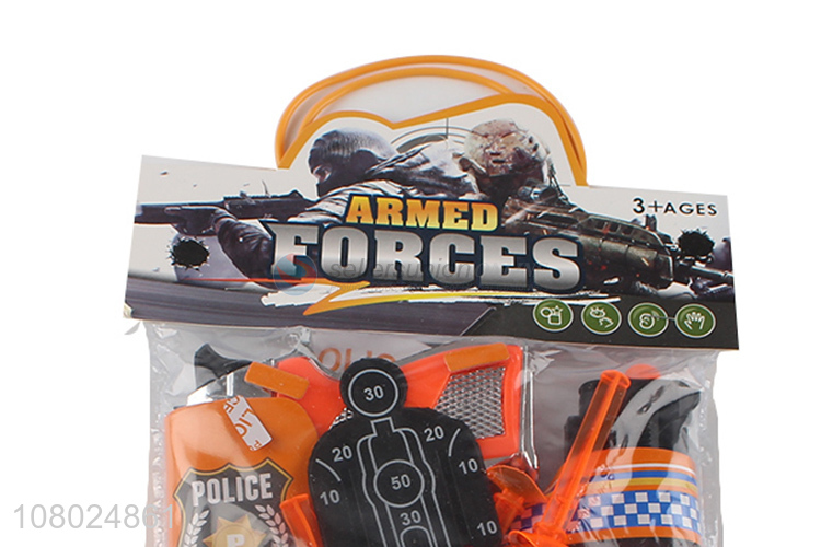 Latest products safety plastic police set toys for children