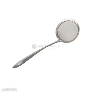 Yiwu market soybean milk strainer mesh oil strainer with long handle