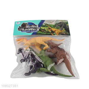 New arrival multicolor dinosaur model toy set for kids