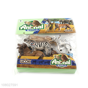 Latest arrival creative parent-child wild animal toy set