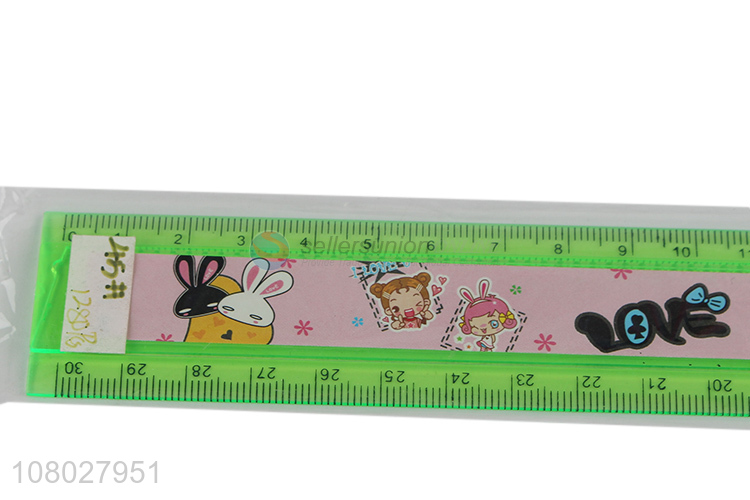 New design cute cartoon pattern stationery ruler for students