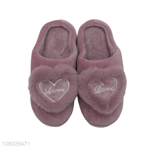 High quality fashion ladies winter slipper embroidery slippers for women