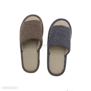 Good wholesale price multicolor home floor slippers for men