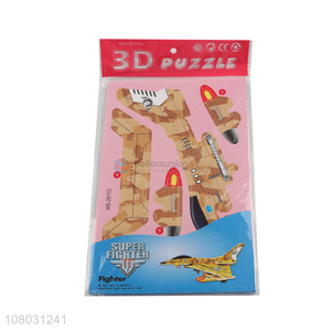 Good selling plane shape 3D puzzle toys educational toys