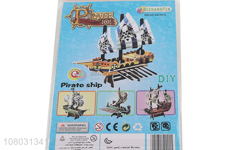 Popular products pirate ship 3D puzzle toys educational toys