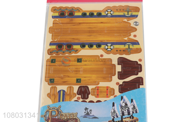 Popular products pirate ship 3D puzzle toys educational toys