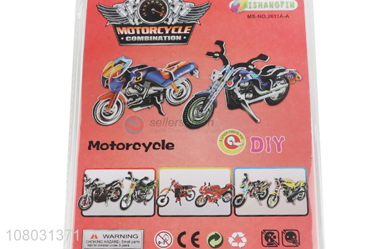 Hot products motorcycle 3D puzzle toys educational toys for kids