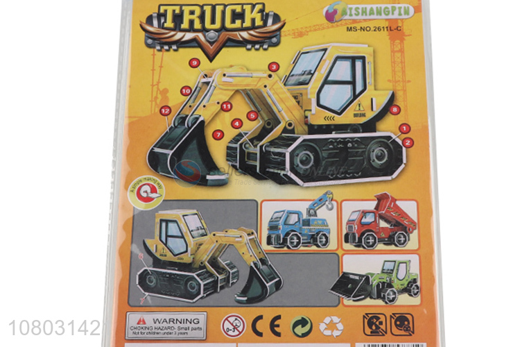 Wholesale from china truck 3D diy puzzle jigsaw toys for kids