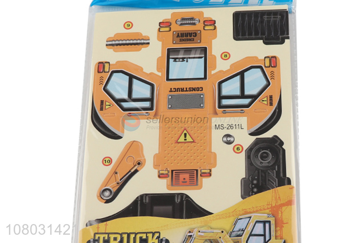 Wholesale from china truck 3D diy puzzle jigsaw toys for kids