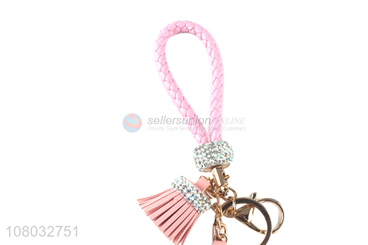 Good sale pink five-pointed star pendant portable keychain