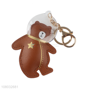 Yiwu wholesale brown space bear pendant keychain pendant