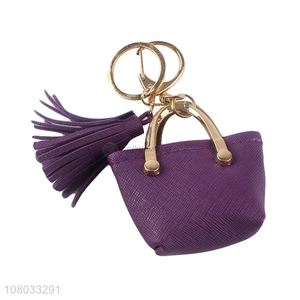 Yiwu market purple creative keychain pendant wholesale