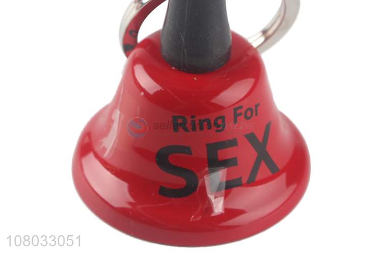 Best selling red bell pendant simple keychain pendant