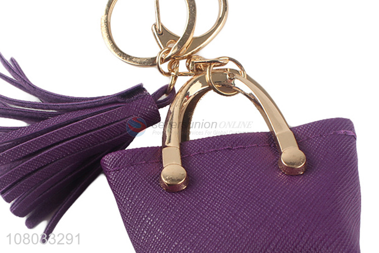 Yiwu market purple creative keychain pendant wholesale