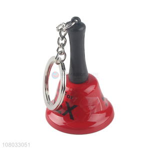 Best selling red bell pendant simple keychain pendant