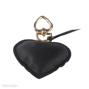 New design black peach heart creative keychain pendant