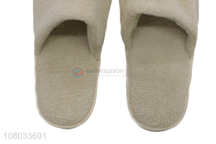 Hot items disposable household slippers cosy terry travel guest slippers