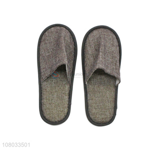 Top product luxury closed toe non-slip disposable indoor hotel slippers