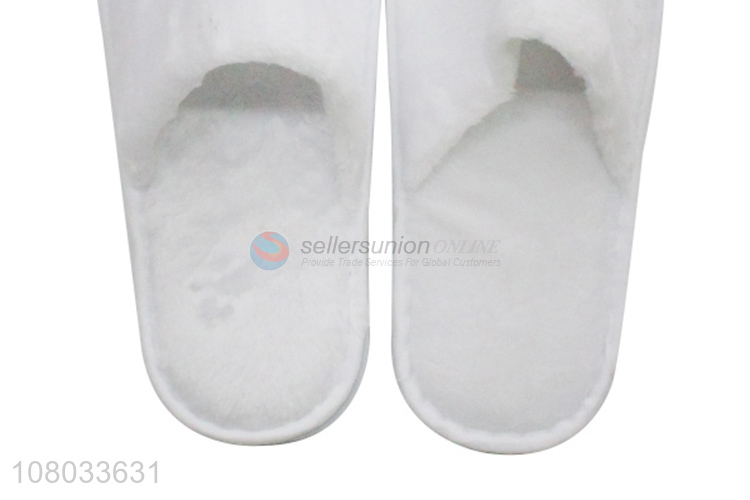 Hot selling customized logo cosy disposable slipper for hotel guests