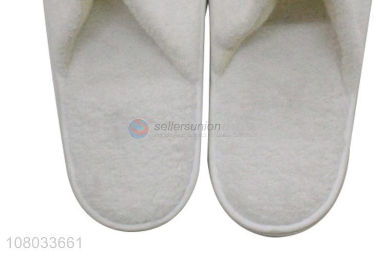 Hot sale disposable spa slipper fluffy indoor slipper for travel hotel