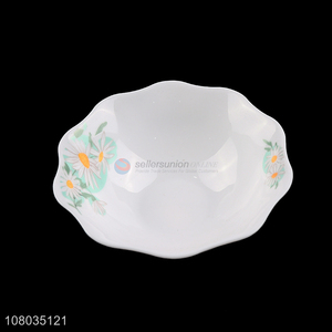 Hot selling delicate home restaurant bowl with flower pattern