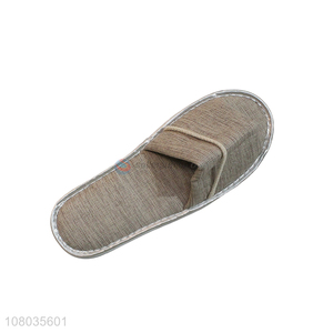 Yiwu market linen slippers hotel disposable slippers