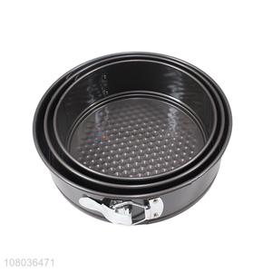Low price wholesale iron non-stick round cake tin for household baking