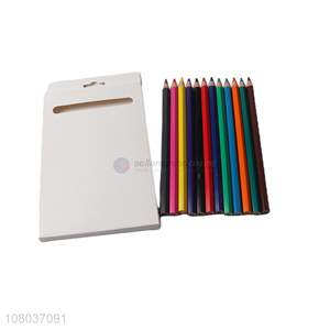 Best Quality 12 Pieces Plastic Colored Pencil Set