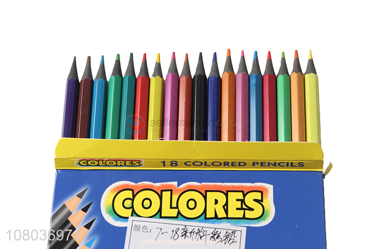 Factory Direct Sale 18 Colored Pencils For Drawing