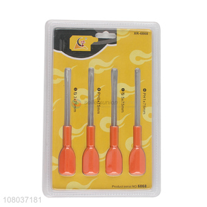 Hot Products 4 Pieces Plastic Handle Screw Driver Kit