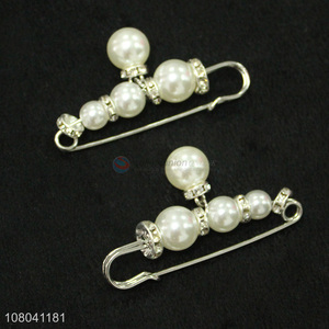 New design delicate clothing decoration pearls brooch