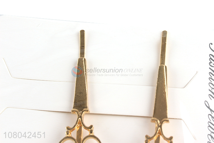 New arrival scissors shape creative hairpin for ladies