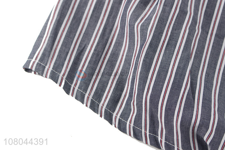 Good wholesale price grey strip summer pajamas shorts