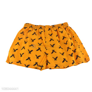 Low price wholesale yellow cotton shorts men boxer briefs