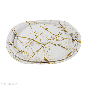 New Arrival Melamine Marbling Serving Tray Coffee Tray