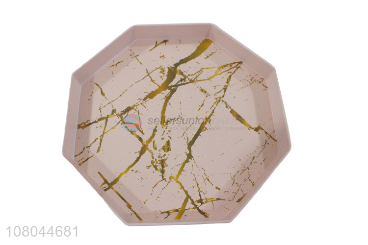 Cool Design Marbling Melamine Tray Octagonal Tray