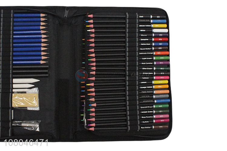 Wholesale popular 95 pieces wooden pencil set colored pencils for artisits