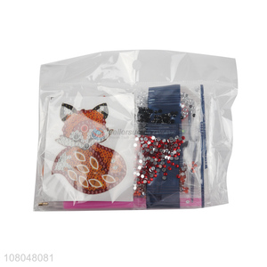 High quality creative DIY bag pendant diamond fox keychain