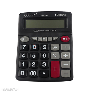 Wholesale 12 digits standard function electronic calculator desktop calculator