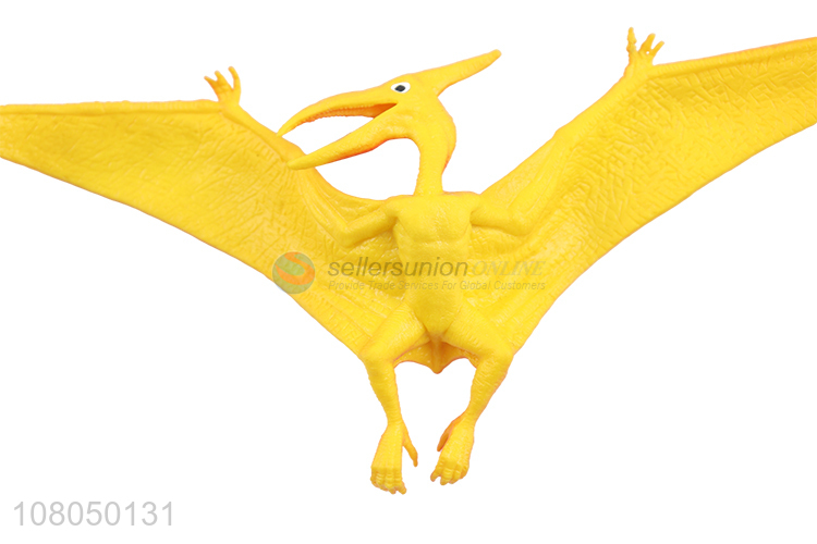 Yiwu wholesale yellow dinosaur toy animal model toy