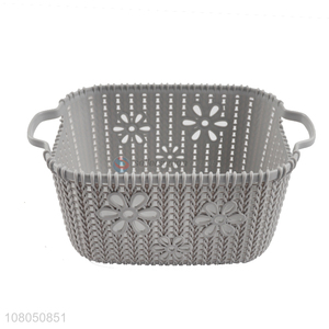 Good Sale Imitated Rattan Woven Plastic Storage Basket