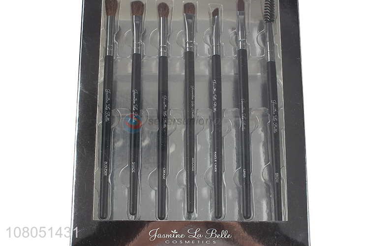 Good quality 7pcs eye makeup brushes set eyeshadow eyebrow brush eyebrow comb