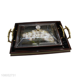 Wholesale Palace Style Service Tray Decorative Trays With Handle
